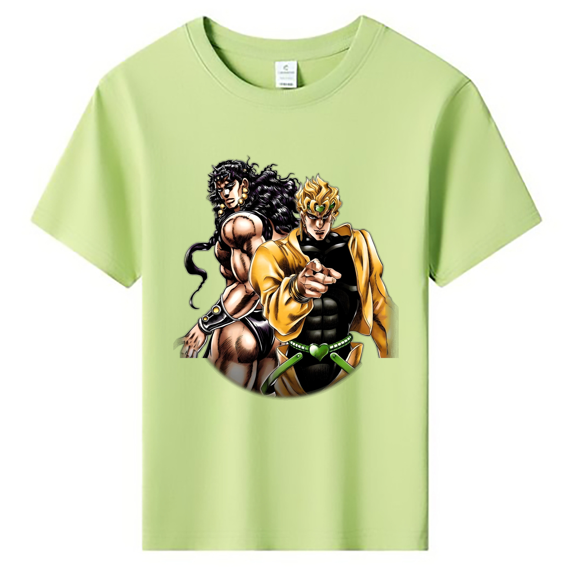 （画像用） ジョジョの奇妙な冒険 ディオ?ブランドー JoJo's Bizarre Adventure Dio Brando 綿100％キッズTシャツ（フロントプリント）